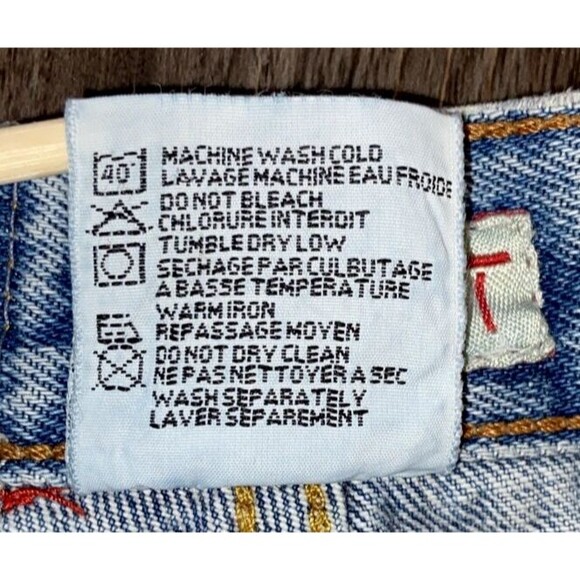 Vintage ESPRIT 90s blue jeans High Waist size 9 RN#46077 MADE IN MEXICO - Picture 7 of 14